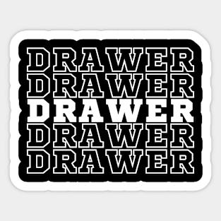 Drawer. Sticker